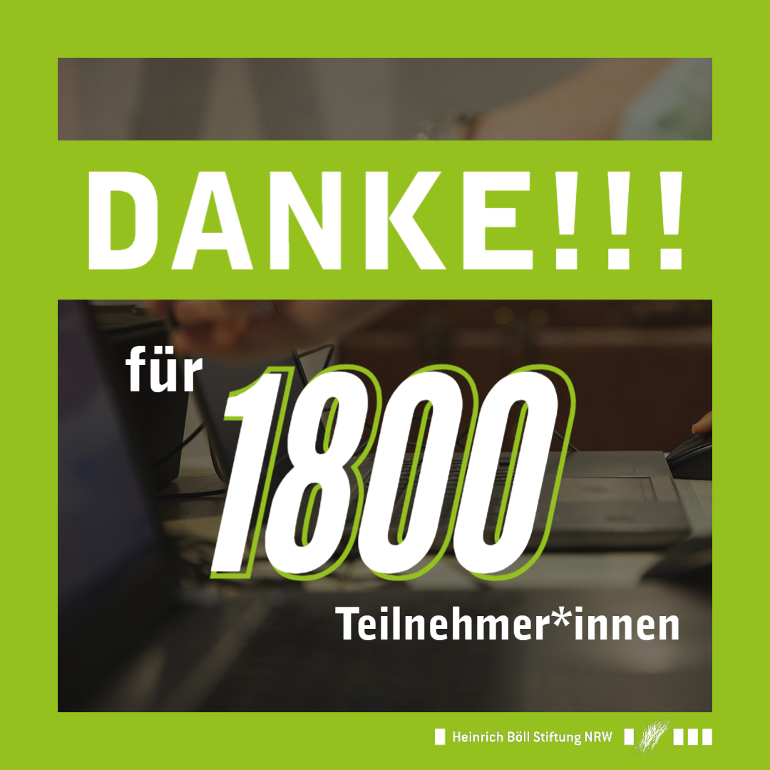 Grünes Bild mit der Aufschrift 