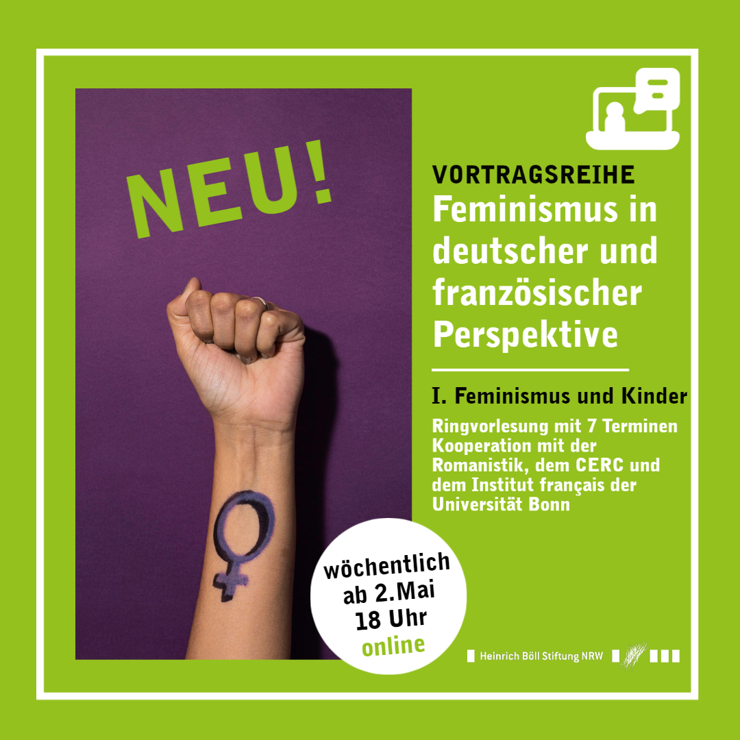 Veranstaltungshinweis: Feminismus in deutscher und französischer Perspektive
