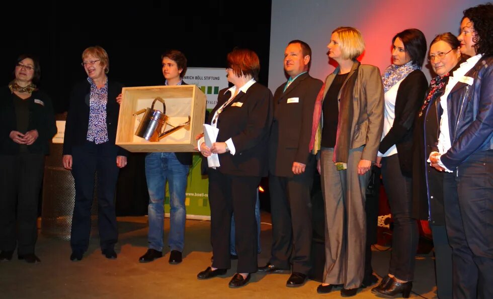 Die glücklichen Preisträger*innen bei der Übergabe Foto von den PreisträgerInnen